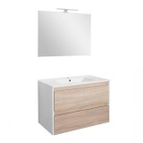 Leziter Porto Prime 80 komplett fehér-sonoma tölgy