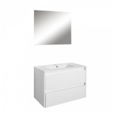 Leziter Porto Prime 80 komplett fürdőszoba bútor fehér színben
