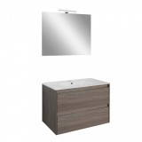 Leziter Porto Prime 80 komplett fürdőszoba bútor rauna szil színben