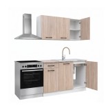 Leziter Praktik 120 panel konyhabútor fehér korpusz, sonoma tölgy front
