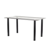 Leziter Riona 140 cm szögletes üveg étkezőasztal