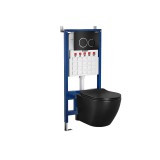 Leziter Roya Delano 082B falba építhető WC tartály szett fekete