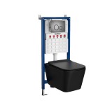 Leziter Roya Tina 81GRE falba építhető WC tartály szett fekete