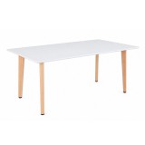 Leziter Silla 150 cm szögletes étkezőasztal fehér