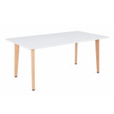 Leziter Silla 150 cm szögletes étkezőasztal fehér