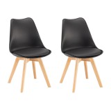 Leziter Silla étkezőszék 2 db fekete színben