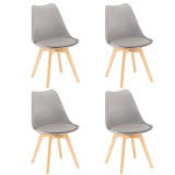 Leziter Silla étkezőszék 4 db szürke színben