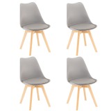 Leziter Silla étkezőszék 4 db szürke színben
