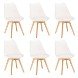 Leziter Silla étkezőszék 6 db fehér színben