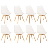 Leziter Silla étkezőszék 8 db fehér színben