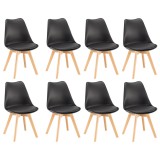 Leziter Silla étkezőszék 8 db fekete színben