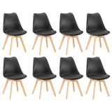 Leziter Silla étkezőszék 8 db fekete színben