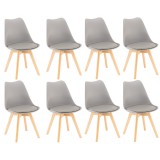 Leziter Silla étkezőszék 8 db szürke színben