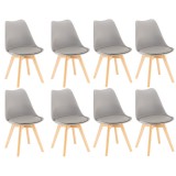 Leziter Silla étkezőszék 8 db szürke színben