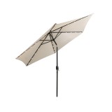 Leziter Solari kerti napernyő led lámpával bézs 300 cm