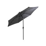 Leziter Solari kerti napernyő led lámpával szürke 300 cm