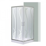 Leziter Spirit BAMBOO 80x80 szögletes zuhanykabin, erősített akril zuhanytálcával