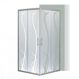 Leziter Spirit BAMBOO 80x80 szögletes zuhanykabin, zuhanytálca nélkül