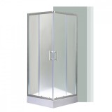 Leziter Spirit Matt 90x90x194 cm-es szögletes zuhanykabin, erősített akril zuhanytálcával