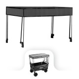 Leziter Strandkocsi prémium tető szürke