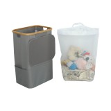 Leziter Szennyeskosár 100L szürke 44x33x67 cm