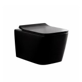 Leziter Tina fali rimless WC soft close ülőkével fekete