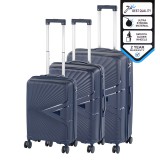 Leziter TraveLux Endure gurulós bőrönd szett kék