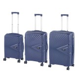 Leziter TraveLux Endure gurulós bőrönd szett kék