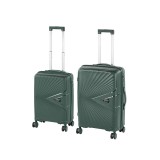 Leziter TraveLux Endure II gurulós bőrönd szett sötétzöld