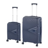 Leziter TraveLux Endure III gurulós bőrönd szett kék