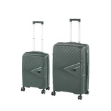 Leziter TraveLux Endure III gurulós bőrönd szett sötétzöld