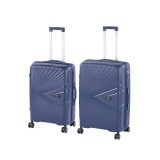 Leziter TraveLux Endure IV gurulós bőrönd szett kék