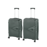 Leziter TraveLux Endure IV gurulós bőrönd szett sötétzöld