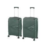 Leziter TraveLux Endure IV gurulós bőrönd szett sötétzöld