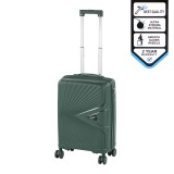 Leziter TraveLux Endure kabinbőrönd keményfedeles 55x40x20 cm sötétzöld