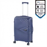 Leziter TraveLux Endure közepes bőrönd keményfedeles 68x45x25 cm sötét kék