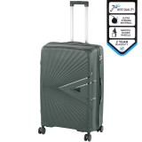 Leziter TraveLux Endure nagy bőrönd keményfedeles 76x50x29 cm sötétzöld