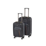 Leziter TraveLux Light II gurulós bőrönd szett fekete