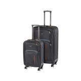 Leziter TraveLux Light III gurulós bőrönd szett fekete