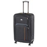 Leziter TraveLux light nagy bőrönd puha 76x50x29 cm fekete