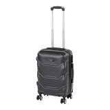 Leziter TraveLux Max kabinbőrönd keményfedeles levehető kerékkel 50x40x20 cm fekete