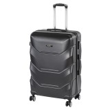 Leziter TraveLux Max nagy bőrönd keményfedeles 76x50x29 cm fekete