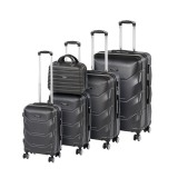 Leziter TraveLux Max XXVI gurulós bőrönd szett fekete