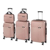 Leziter TraveLux Pro gurulós bőrönd szett rosegold