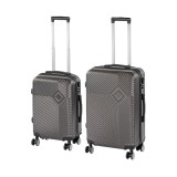 Leziter TraveLux Pro IX gurulós bőrönd szett szürke