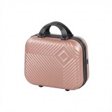Leziter TraveLux Pro kézi bőrönd keményfedeles 28x36x16 cm rosegold