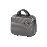 Leziter TraveLux Pro kézi bőrönd keményfedeles 28x36x16 cm szürke