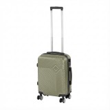 Leziter TraveLux Pro kézipoggyász keményfedeles levehető kerékkel 40x30x20 cm olajzöld