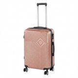 Leziter TraveLux Pro közepes bőrönd keményfedeles 68x45x25 cm rosegold