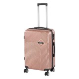 Leziter TraveLux Pro közepes bőrönd keményfedeles 68x45x25 cm rosegold